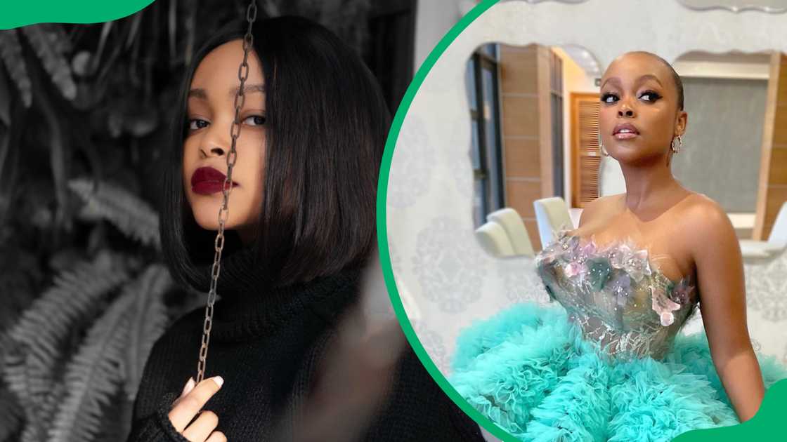 Nandipha Khubone in black and turquoise outfits Nandipha Khubone in black and turquoise outfits