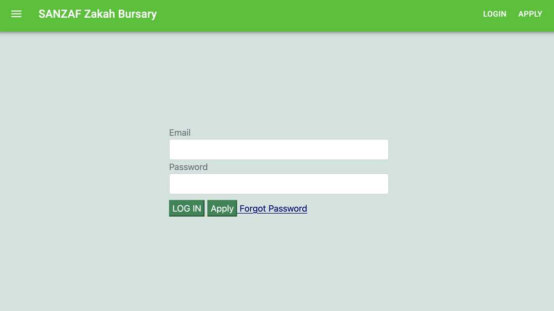 SANZAF login