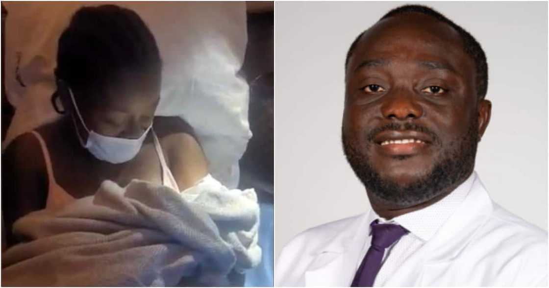 New mother and Dr Stephen Ansah-Addo New mother and Dr Stephen Ansah-Addo