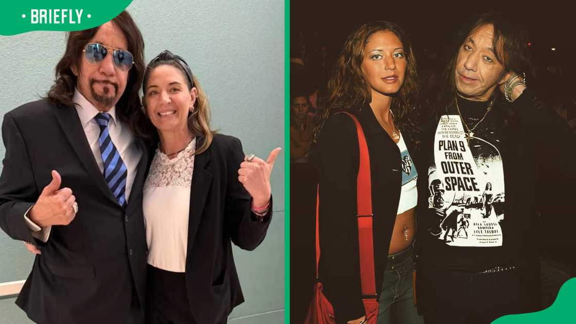 Monique and her father, Ace Frehley