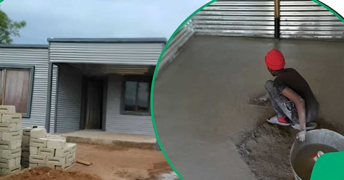 Man turns basic shack into mansion Man turns basic shack into mansion