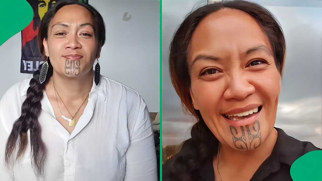 A TikTok video shows a woman from New Zealand singing a Zulu worship song.