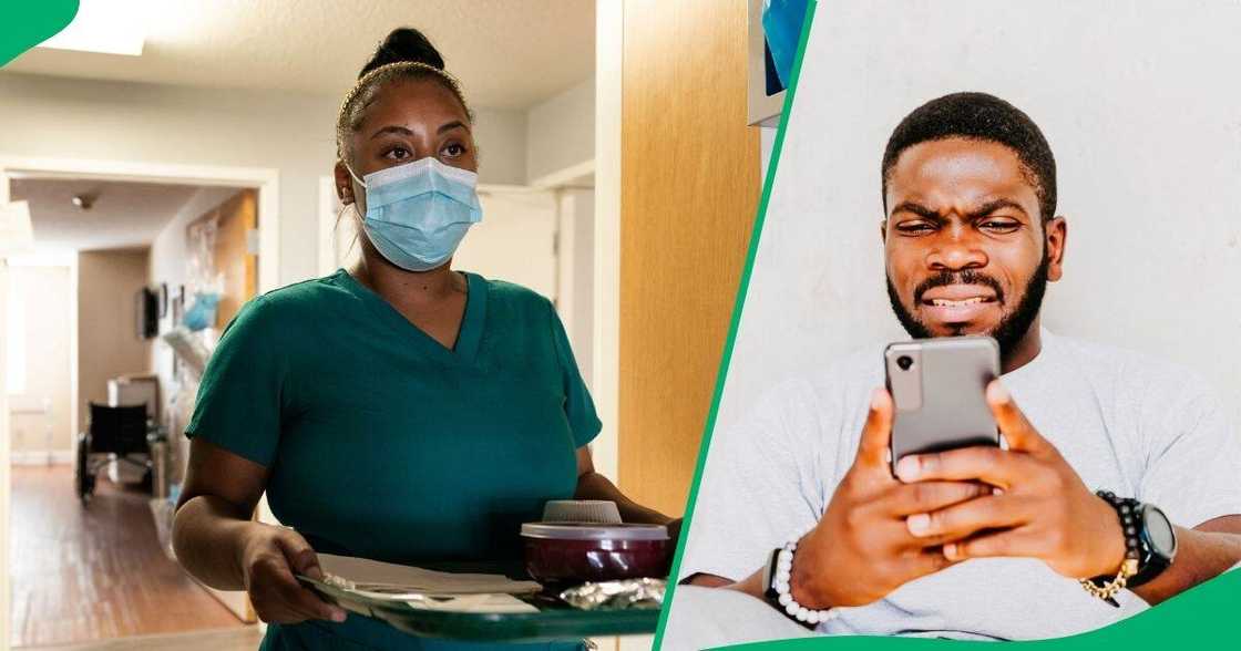 Woman laments disastrous hospital food while paying expensive medical aid bill Woman laments disastrous hospital food while paying expensive medical aid bill