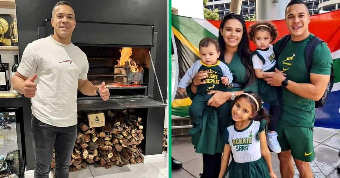 Cheslin celebrated his daughter on her birthday. Cheslin celebrated his daughter on her birthday.