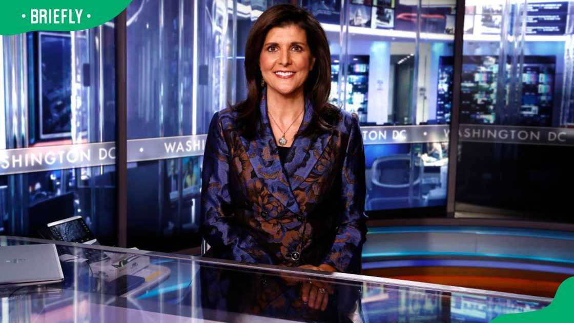 Businesswoman Nikki Haley at FOX News D.C. Bureau in 2024 Businesswoman Nikki Haley at FOX News D.C. Bureau in 2024