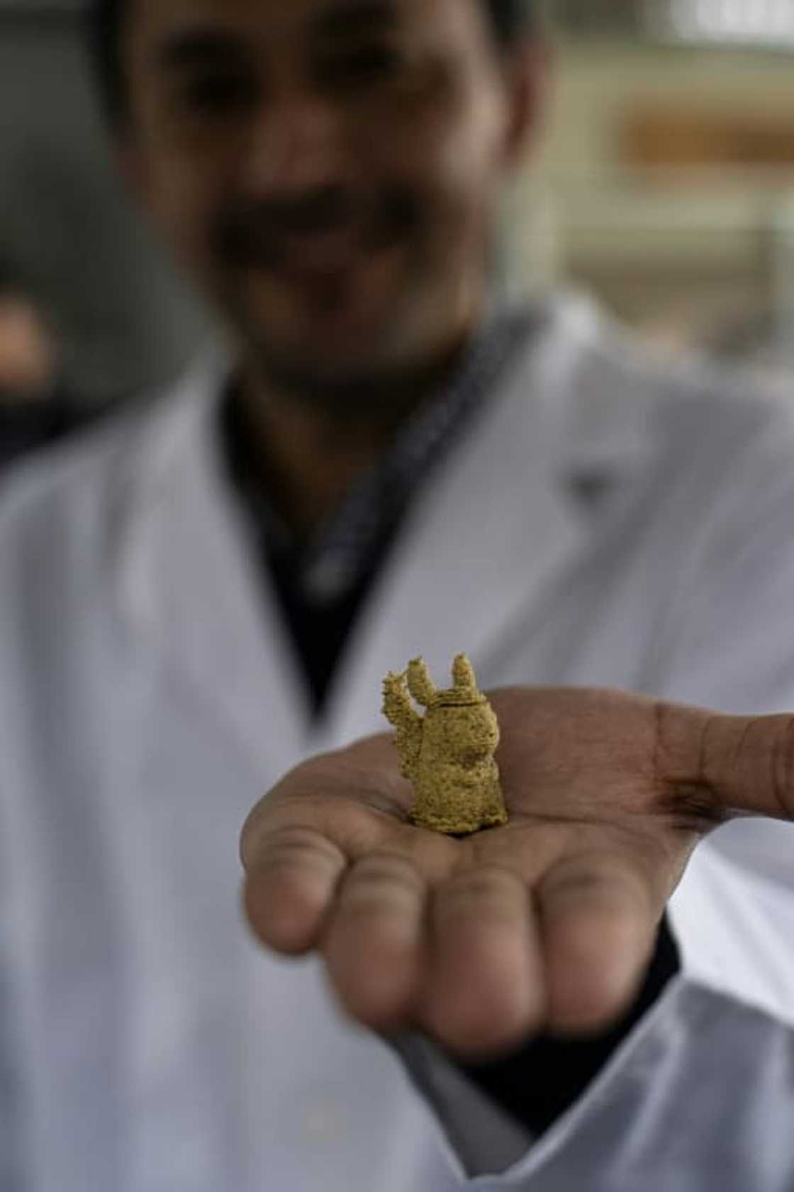 Food engineer Roberto Lemus shows a sample of a candy for children made with cochayuyo seaweed and rice flour, at the lab of Chile's University in Santiago Food engineer Roberto Lemus shows a sample of a candy for children made with cochayuyo seaweed and rice flour, at the lab of Chile's University in Santiago