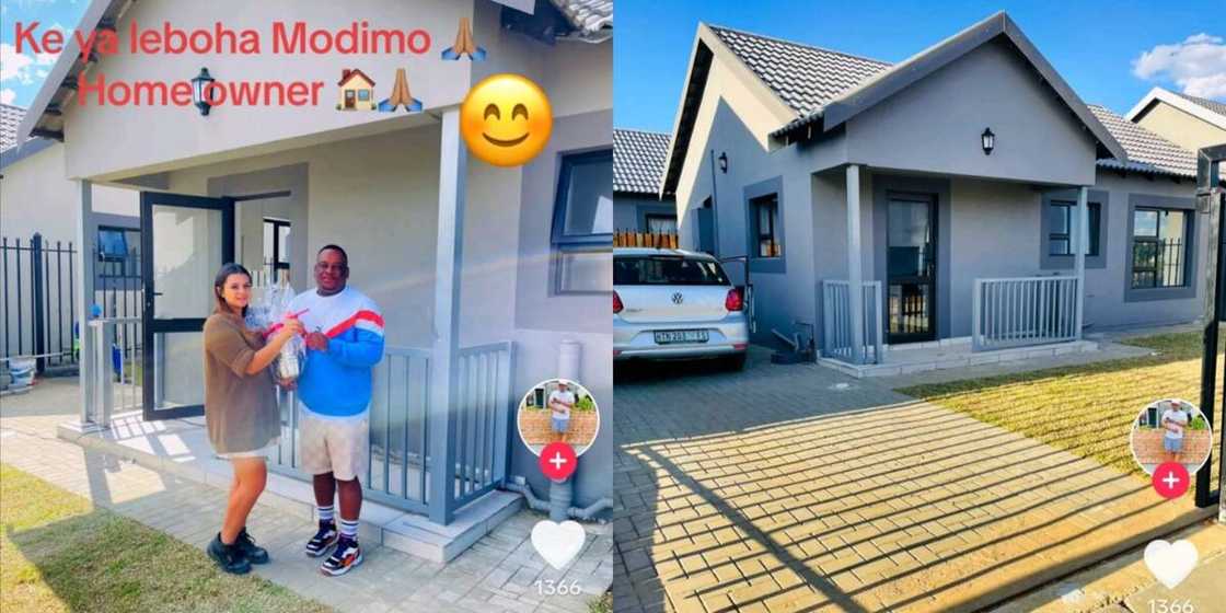 A Bloemfontein homeowner showed his gratitude to God for getting a new home A Bloemfontein homeowner showed his gratitude to God for getting a new home