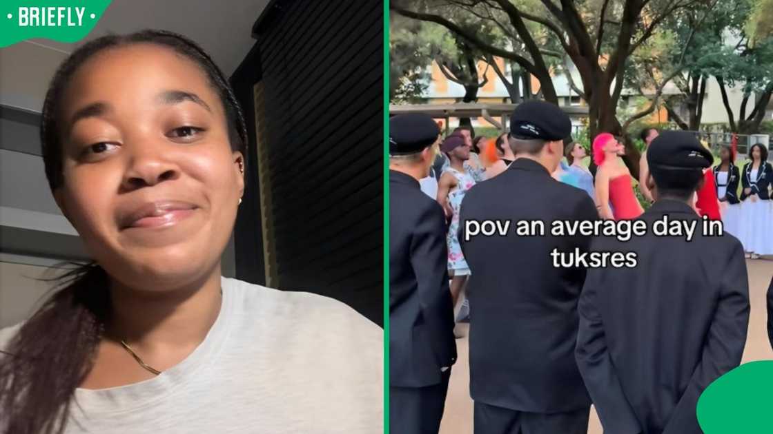 A woman showed what happened at a Tuks res.