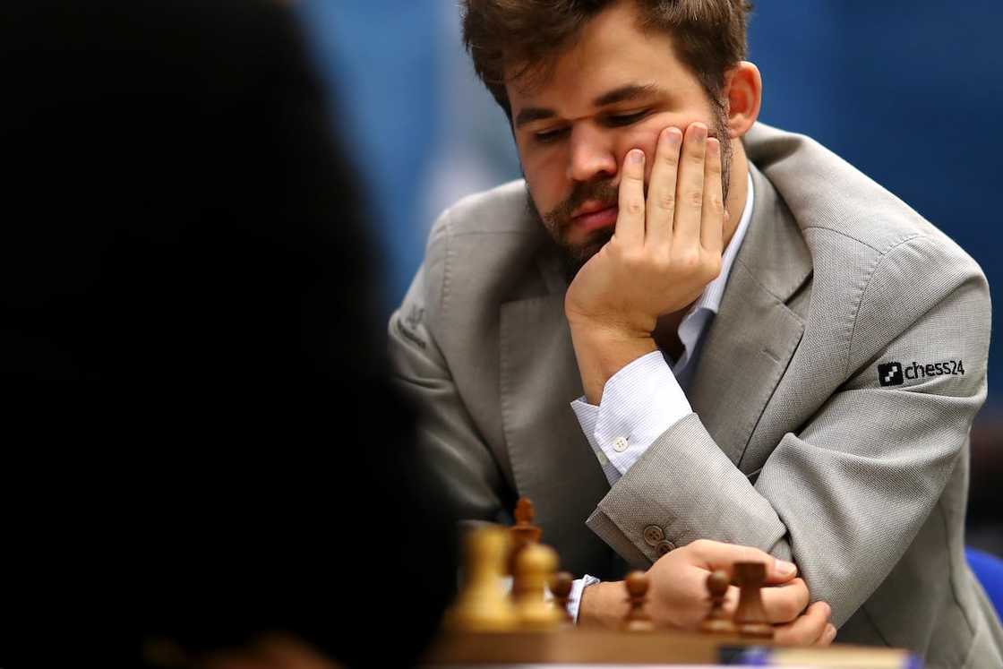 Magnus Carlsen at the Tata Steel Chess Tournament