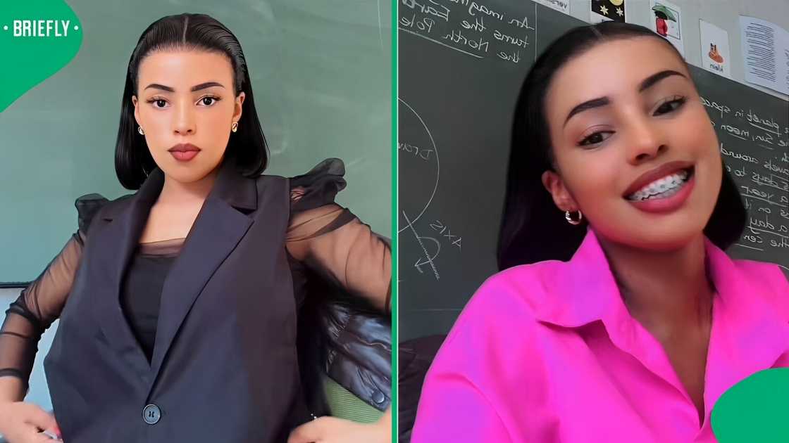 A teacher was hyped up by her learners in a heartwarming video. A teacher was hyped up by her learners in a heartwarming video.