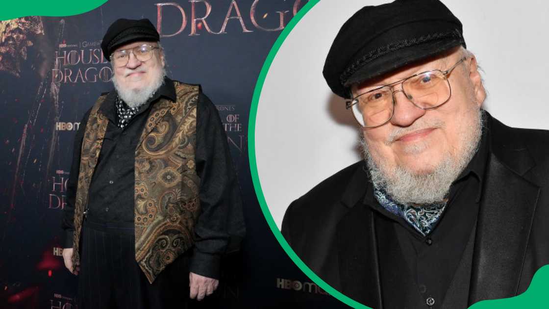 George R.R. Martin in Los Angeles, California (L). George R.R. Martin in Atlanta, Georgia (R).