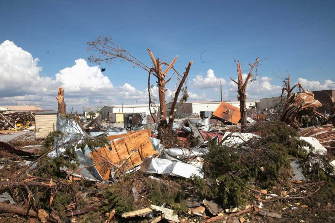 Hurricane Michael caused billions of dollars in damage to Tyndall Air Force Base in Florida in 2018 Hurricane Michael caused billions of dollars in damage to Tyndall Air Force Base in Florida in 2018
