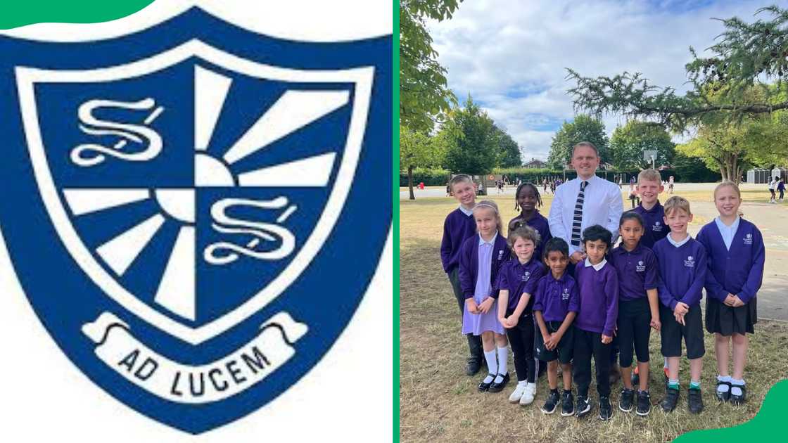 Sunnyside Primary Academy logo and a group of students. Sunnyside Primary Academy logo and a group of students.