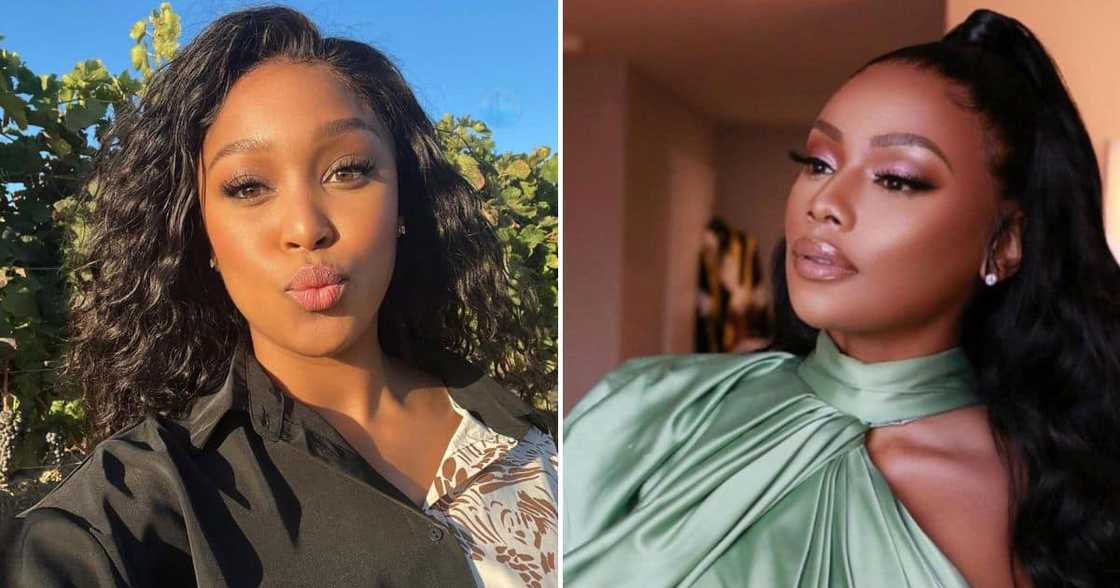 Minnie Dlamini, Bonang Matheba, TV presenters Minnie Dlamini, Bonang Matheba, TV presenters