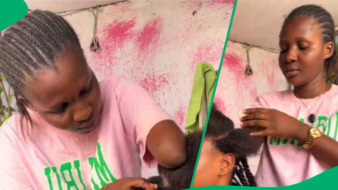 TikTok video shows braider without hands