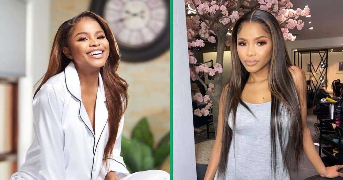 Khanya Mkangisa showed off her baby bump Khanya Mkangisa showed off her baby bump