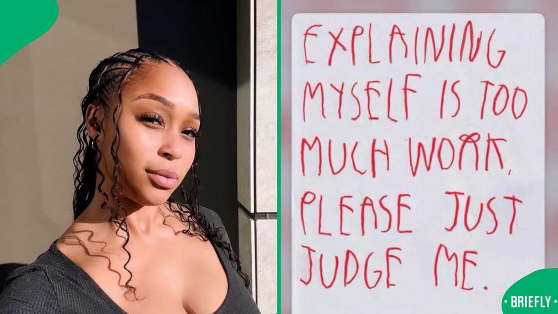 Minnie Dlamini shared a pointed message amid the online chatter