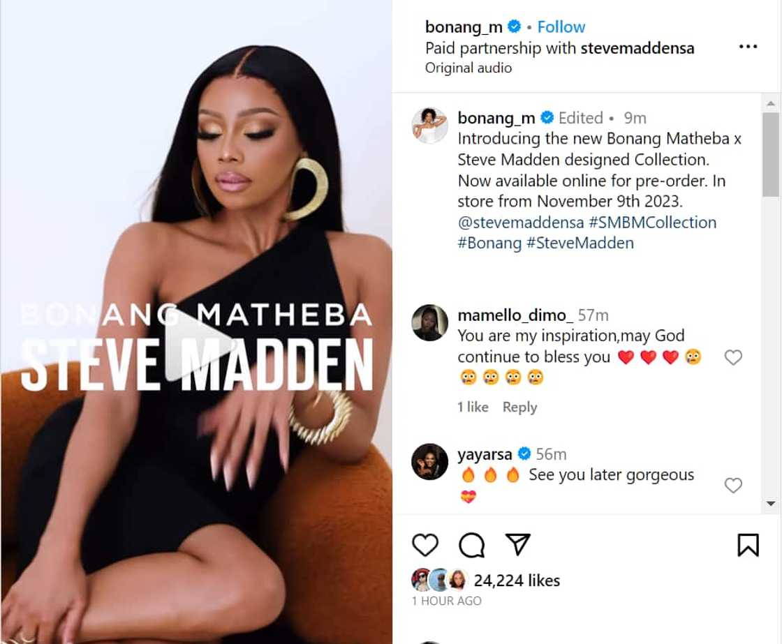 Bonang has launched her Steve Madden collection