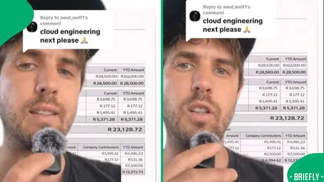 The visual on the right showed the earnings of a junior role in the IT industry