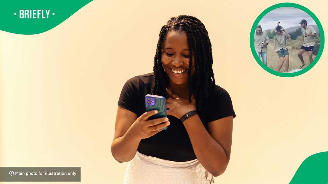 Each friend took a turn in the centre of the circle to perform a mix of modern and old school South African dances