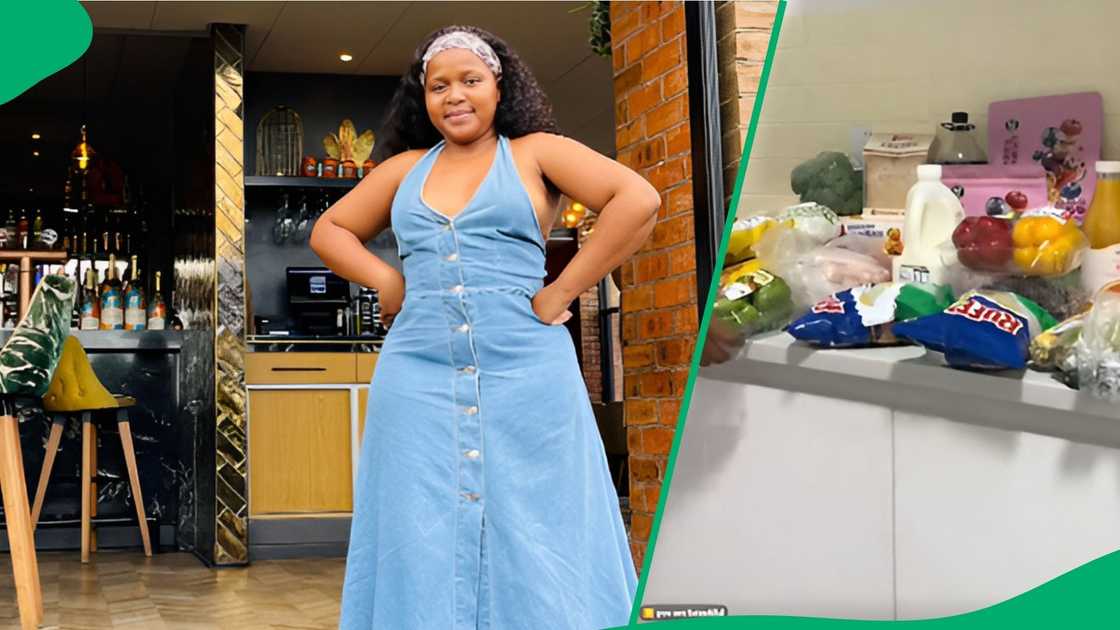 Viewers were amazed to see how far R1 300 stretches when shopping for food abroad