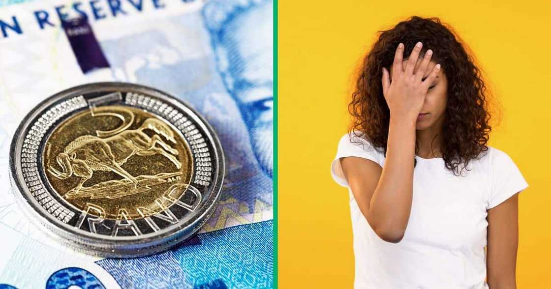 The South African rand took a knock because of unemployment and low mining output The South African rand took a knock because of unemployment and low mining output