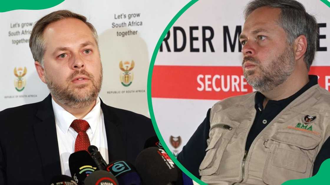 Dr. Leon Schreiber during a 2024 press conference (L). The writer at a meeting with the Port Management Committee in 2024 (R) Dr. Leon Schreiber during a 2024 press conference (L). The writer at a meeting with the Port Management Committee in 2024 (R)