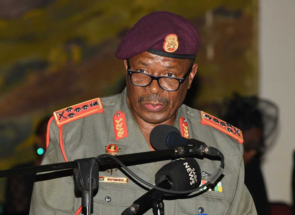 SANDF Chief General Rudzani Maphwanya was happy with the troops' mission in the DRC SANDF Chief General Rudzani Maphwanya was happy with the troops' mission in the DRC