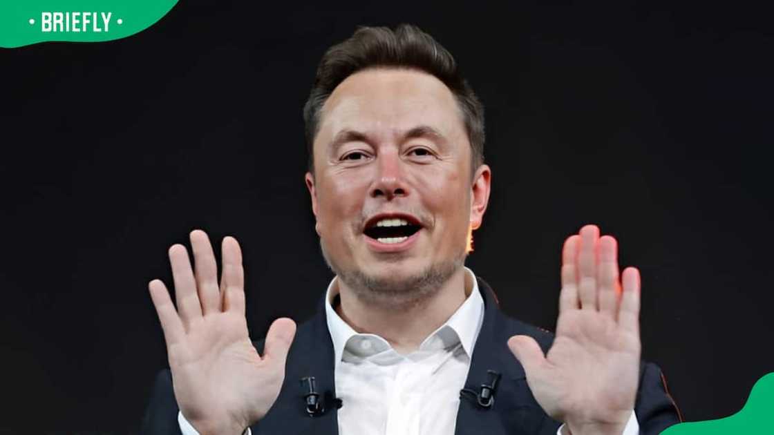 Elon Musk gestures at the Viva Technology conference Elon Musk gestures at the Viva Technology conference