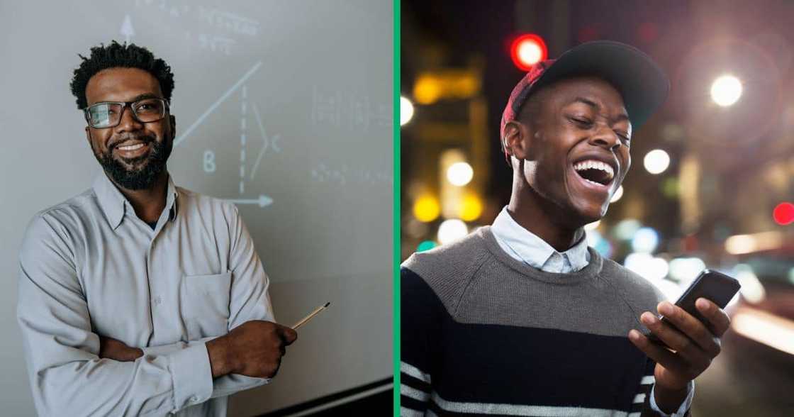 A maths teacher in Mzansi amused many people online in a TikTok video. A maths teacher in Mzansi amused many people online in a TikTok video.