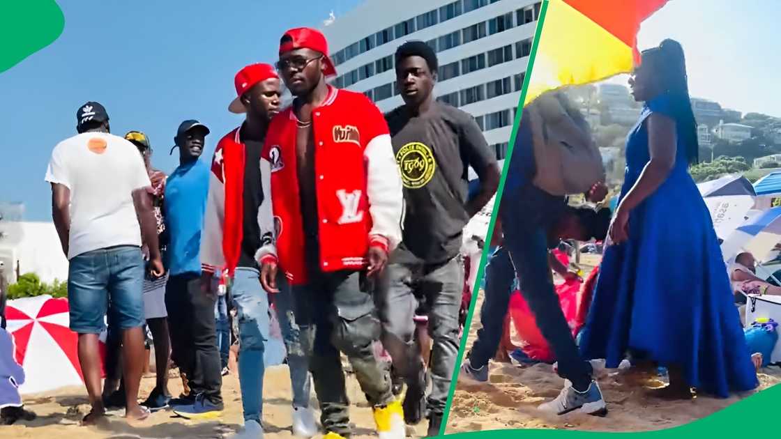 TikTok users were entertained after seeing a video compilation of people's dress codes at the beach TikTok users were entertained after seeing a video compilation of people's dress codes at the beach