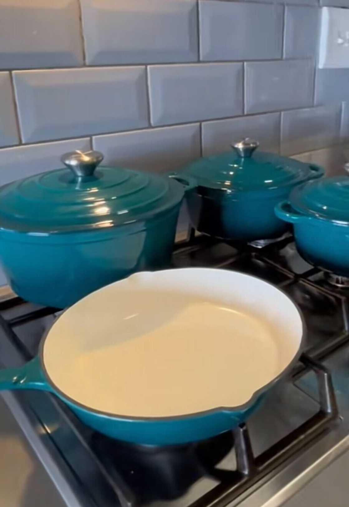 A TikTok video showcased Takealot cast iron pots.
