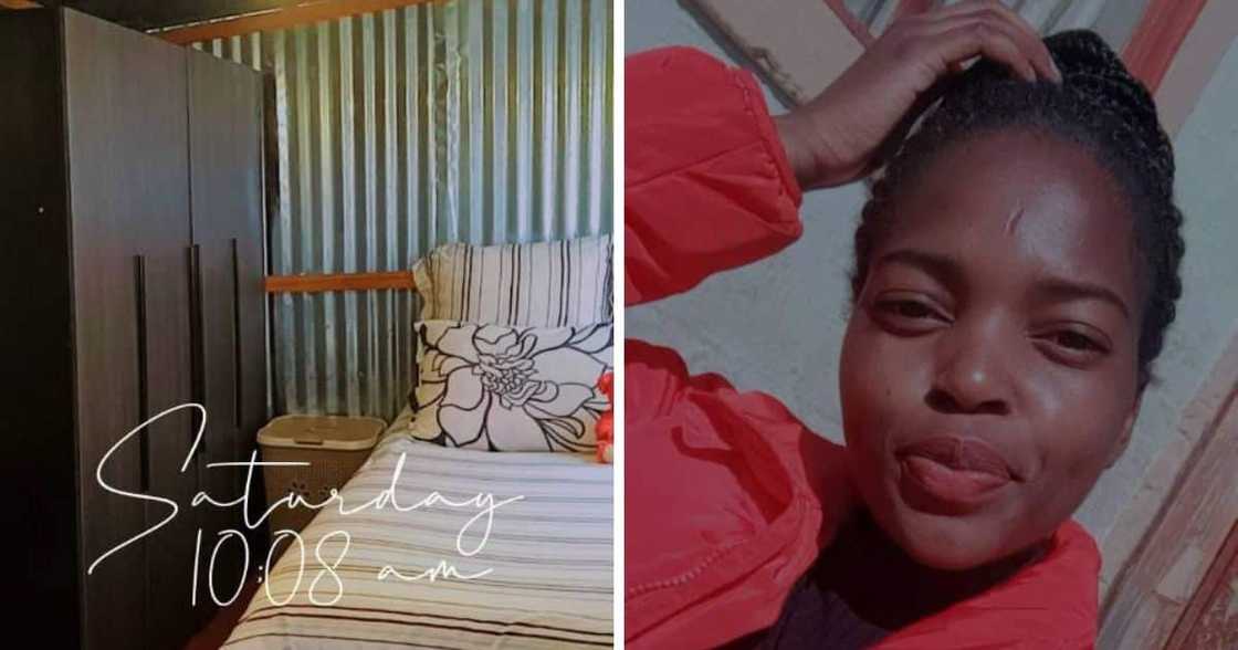 Woman shows off 2-room Woman shows off 2-room