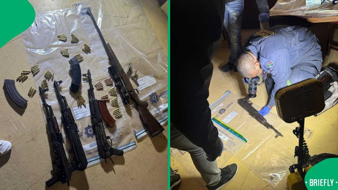 The firearms seized following the Lusikisiki massacre