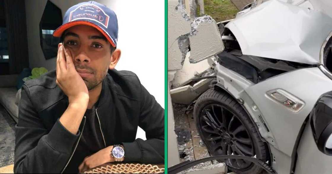 A man recorded a hot video of an accident A man recorded a hot video of an accident