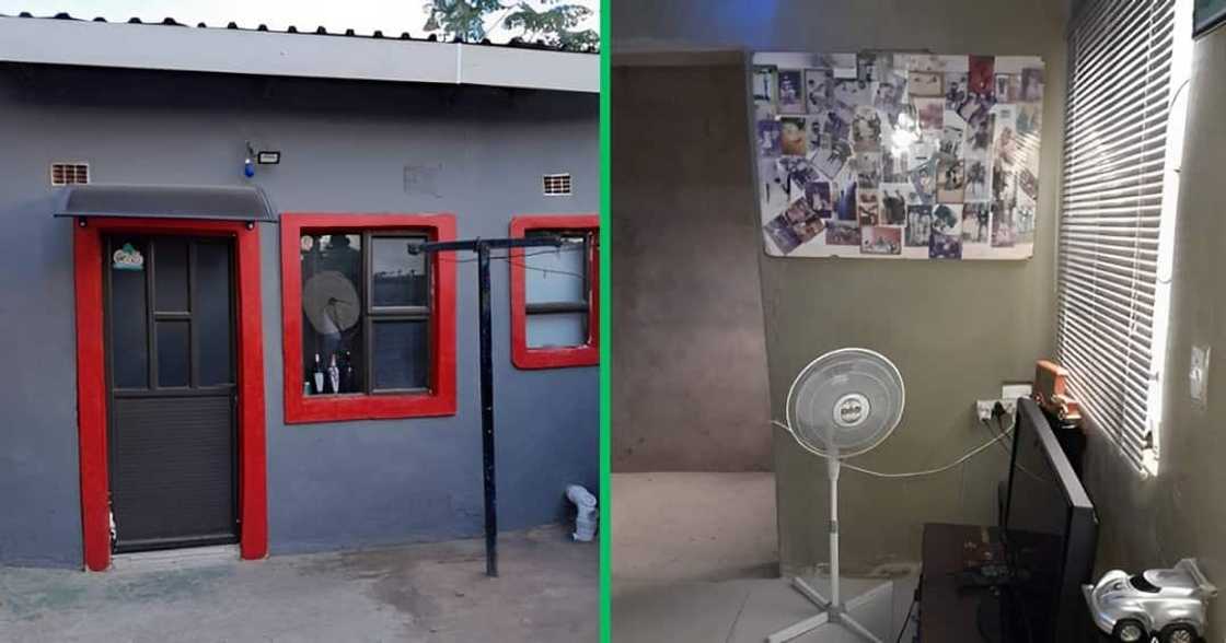 A man turns a flat into a home A man turns a flat into a home