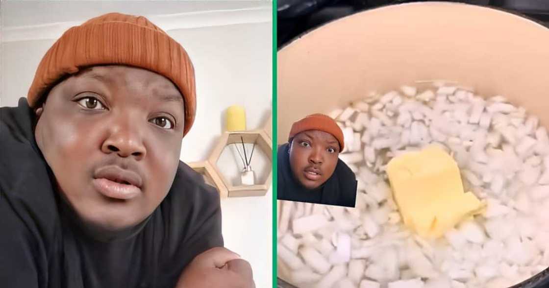 A unique pap recipe sparked hilarious commentary from a TikTok user A unique pap recipe sparked hilarious commentary from a TikTok user
