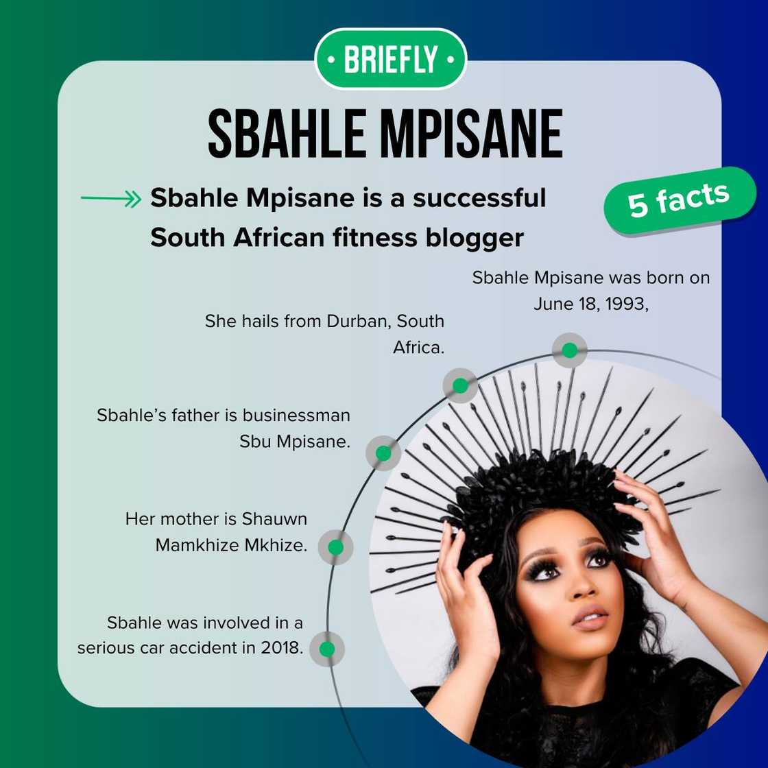 Whose child is Sbahle Mpisane?