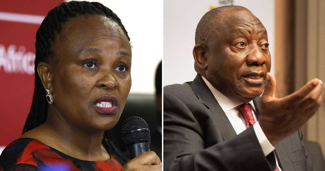 Public protector, Busisiwe Mkhwebane, still suspended, letter to President Cyril Ramaphosa, ultimatum