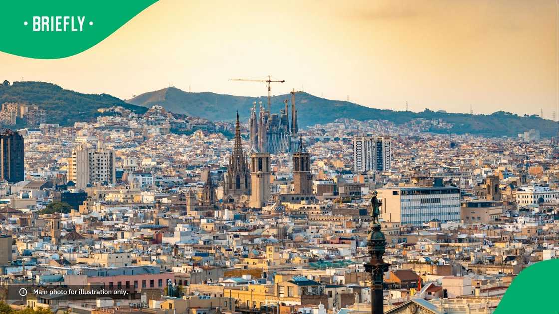 A view of Barcelona, Spain. A view of Barcelona, Spain.