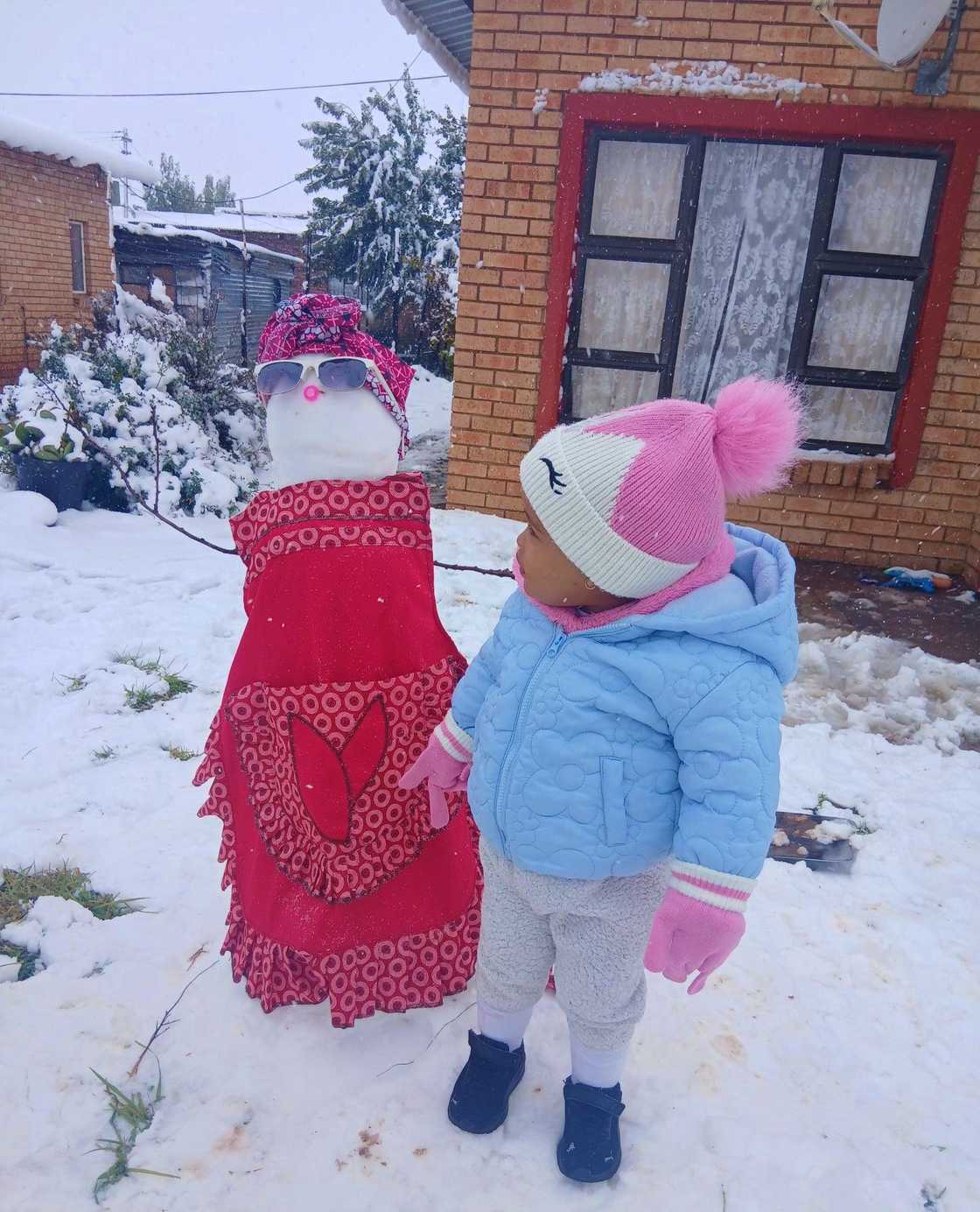 Viewers were stunned by the sighting, and advised residents to stay warm