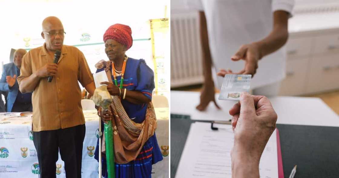 A 103-Year-Old gogo finally received her long-awaited ID from minister Motsoaledi.