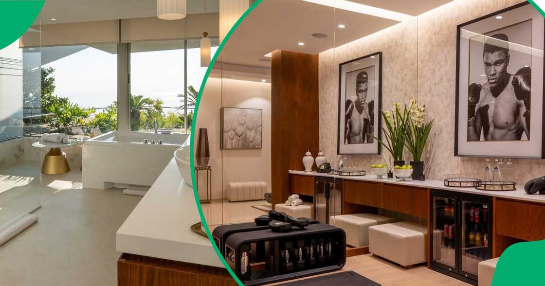 The house is furnished with designer furniture worth millions The house is furnished with designer furniture worth millions