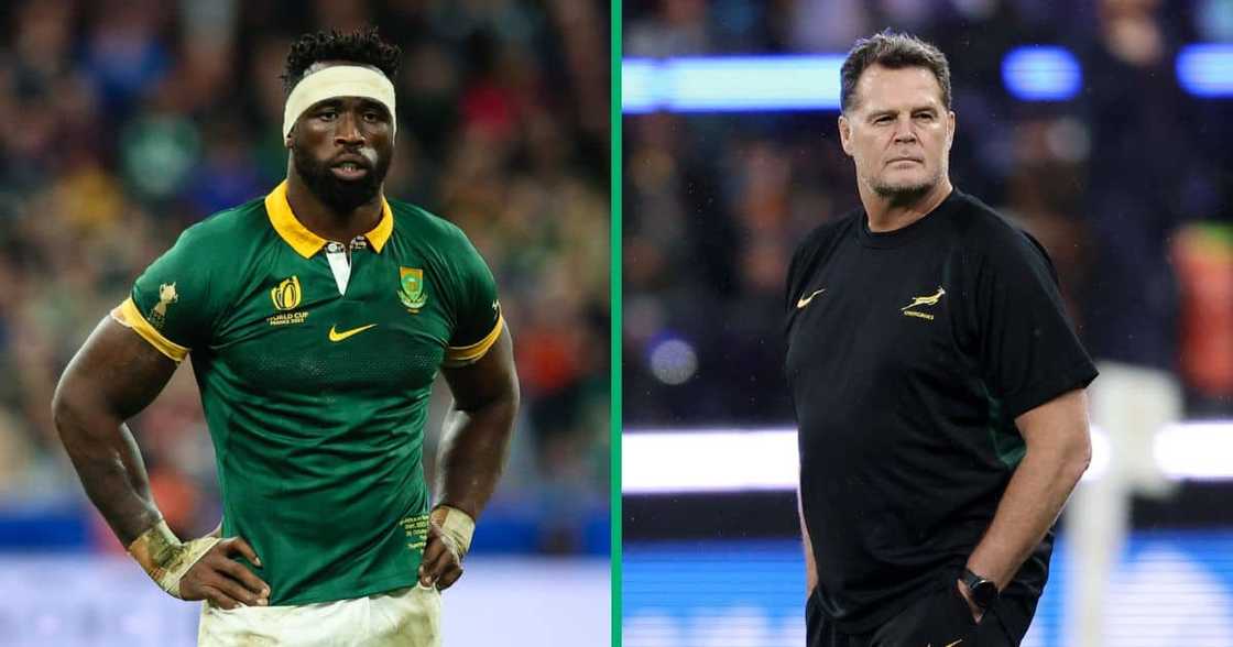 Siya Kolisi and Springbok coach Rassie Erasmus lost out on top awards. Siya Kolisi and Springbok coach Rassie Erasmus lost out on top awards.