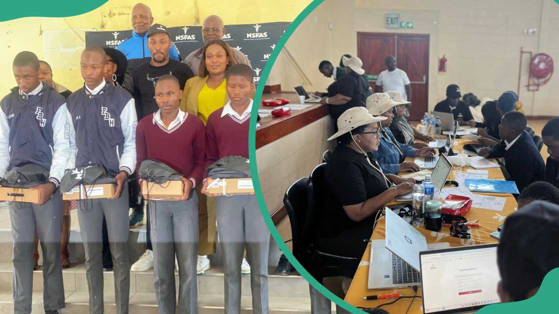 NSFAS officials doing NSFAS sensitisation in high schools