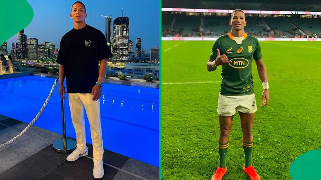 Springboks star Manie Libbok posted a message about the horrific incident. Springboks star Manie Libbok posted a message about the horrific incident.