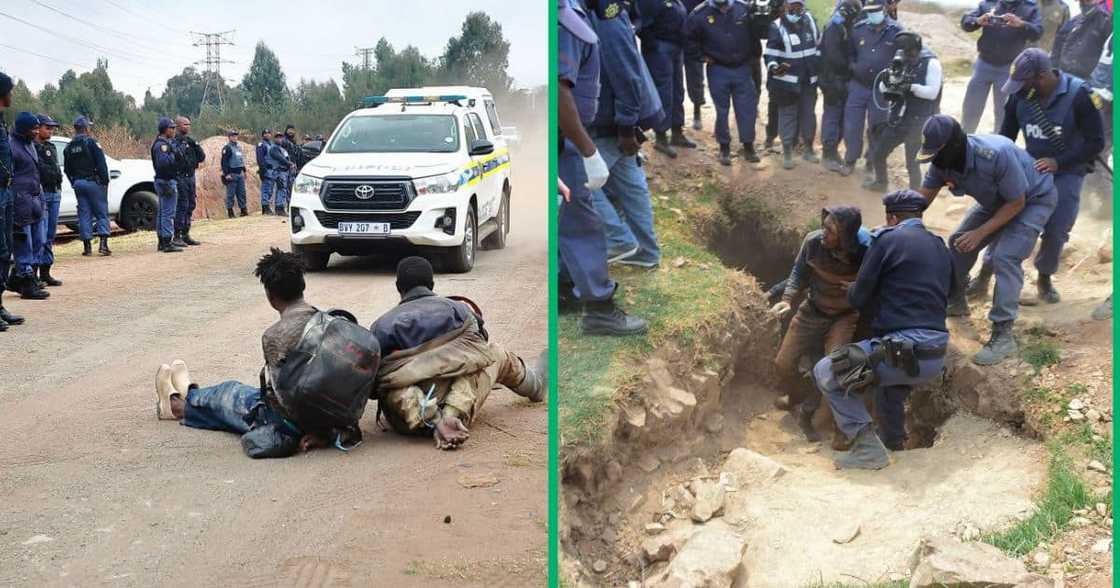 4 Illegal miners were arrested 4 Illegal miners were arrested