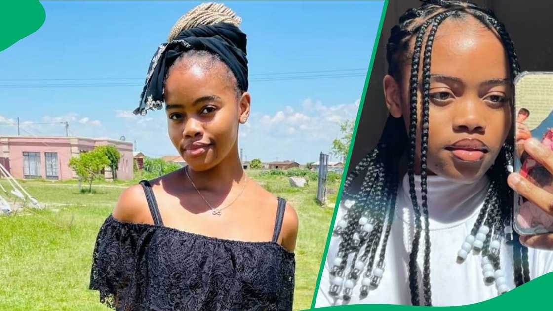 A TikTok video shows a woman posing with a photo of her late brother at her graduation. A TikTok video shows a woman posing with a photo of her late brother at her graduation.