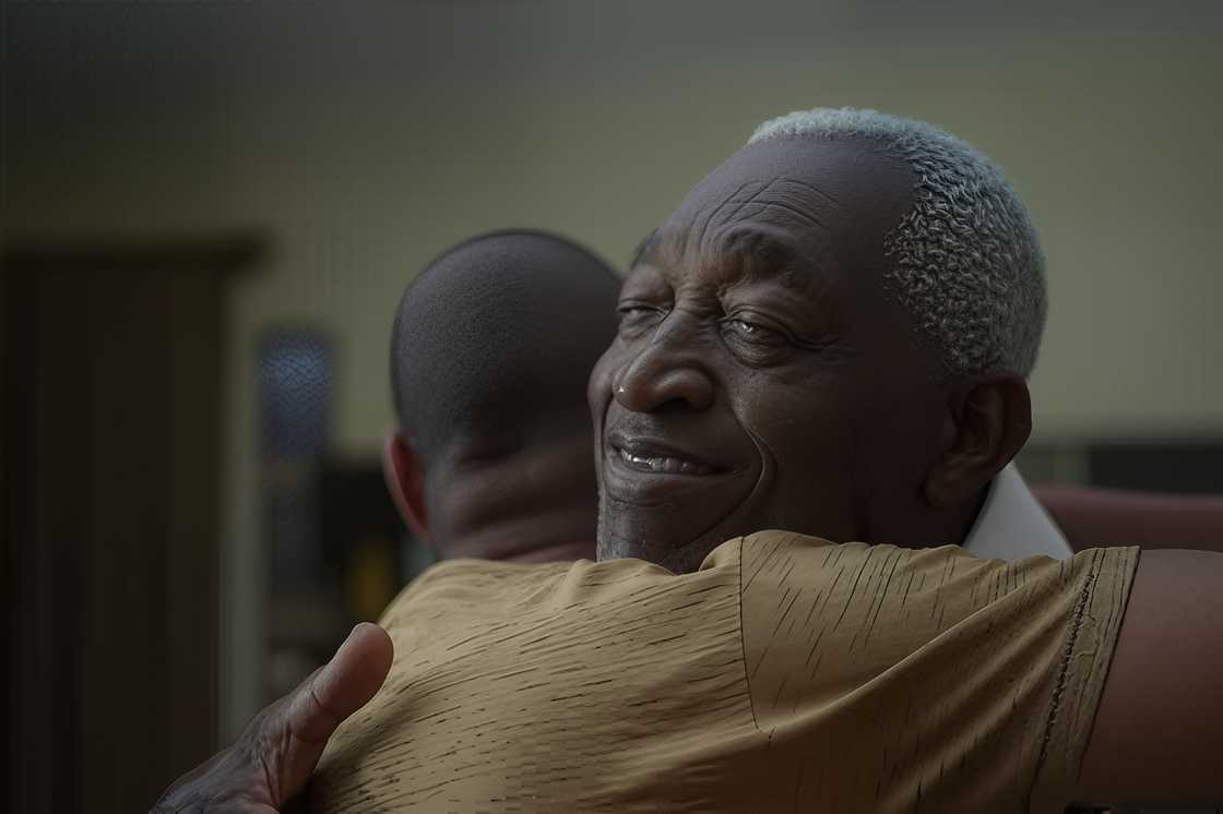 Bonding moment of father and son