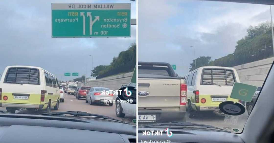 Taxi vs Ford bakkie in Johannesburg Taxi vs Ford bakkie in Johannesburg
